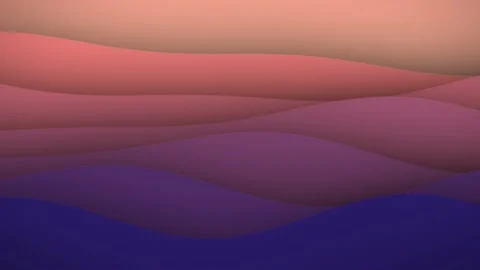 Abstract background featuring smooth flowing waves with a gradient of warm .. Stock Footage 347465545