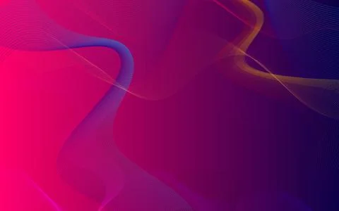 Abstract background featuring smooth flowing lines and vibrant color gradient Stock Illustration