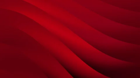 Abstract background featuring smooth red curves in digital art. Видео 334759902
