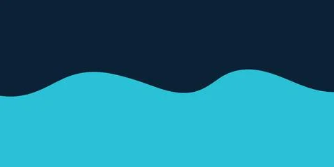 Abstract background featuring a smooth wave shape separating dark navy blue and Stock Illustration