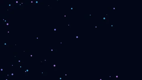 Abstract background featuring soft blue glowing particles on black canvas Video stock 335117367