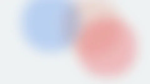 Abstract background featuring soft blurred circles of blue and coral pink Video stock 335117155