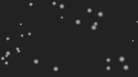 Abstract background featuring soft glowing white orbs on a dark black surface Video stock 335117302