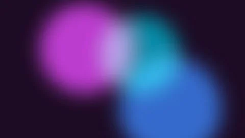 Abstract background featuring soft glowing pink and blue light orbs blending Vídeos de archivo 336263292