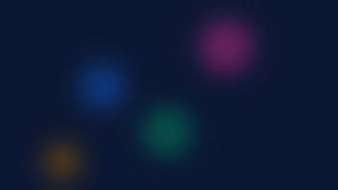 Abstract background featuring soft glowing circles on a dark blue surface 库存影片 336263370