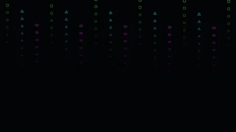 Abstract background featuring soft glowing light particles on black backdrop Stockbeeldmateriaal 338310515