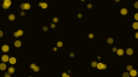 Abstract background featuring soft golden light bokeh on a dark backdrop Video stock 335117778