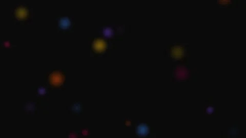 Abstract background featuring soft multicolored glowing bokeh light circles Video stock 335117164