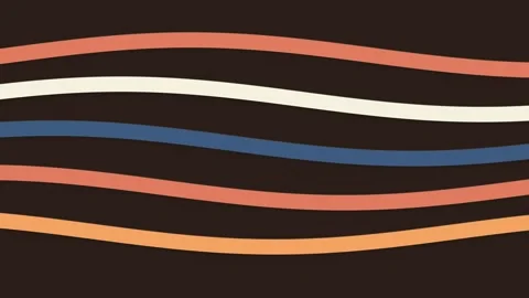 Abstract background featuring soft multicolored waves on a dark brown surface Video stock 336263195