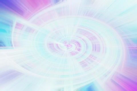 Abstract background featuring a soft pastel spiral vortex with glowing light Illustrazione stock