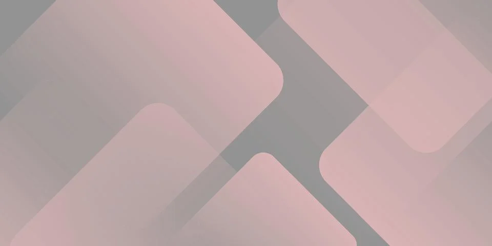 Abstract background featuring soft pink translucent geometric rounded shapes Stock Illustration