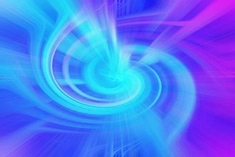 Abstract background featuring a vibrant blue and purple glowing spiral effect Stock Illustration