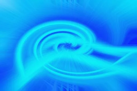 Abstract background featuring a vibrant blue and cyan swirling vortex Stock Illustration