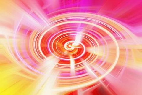 Abstract background featuring a vibrant circular spiral pattern with glowing Stock Illustration
