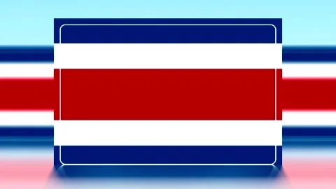 Abstract background featuring a vibrant costa rican flag color inspired rec.. Video stock 343643317