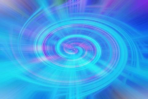 Abstract background featuring vibrant cyan and blue swirling light streaks Illustrazione stock