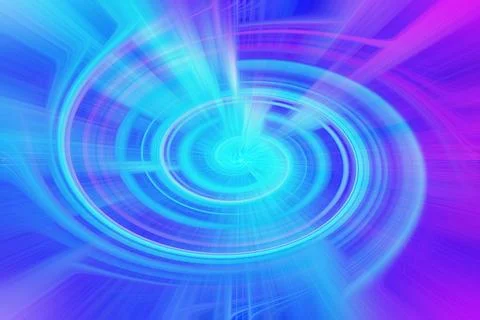 Abstract background featuring vibrant cyan and magenta light trails Stock Illustration