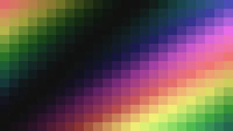 Abstract background featuring a vibrant diagonal gradient of square tiles Video stock 335118355
