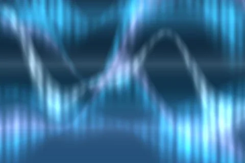 Abstract background featuring vibrant glowing aurora borealis light effect Stock Illustration