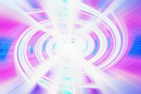 Abstract background featuring a vibrant glowing swirl with dynamic pink Stockillustratie