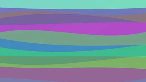 Abstract background featuring vibrant horizontal flowing wave patterns in p.. Stock Illustration