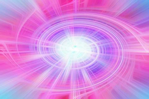 Abstract background featuring a vibrant pink and purple radial vortex swirl Stock Illustration