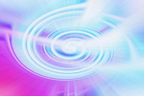 Abstract background featuring vibrant pink and blue swirling light streaks Stock Illustration