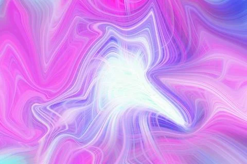 Abstract background featuring vibrant pink and blue swirling liquid light Stock Illustration