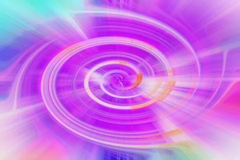 Abstract background featuring vibrant purple and pink light trails Stock Illustration