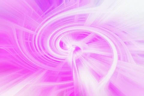 Abstract background featuring vibrant purple and white light swirls Stock Illustration