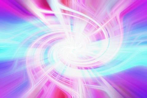 Abstract background featuring vibrant swirling light trails in shades Illustrazione stock