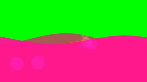Abstract background featuring wavy layers of bright pink orange and brown Stock Footage 340264883