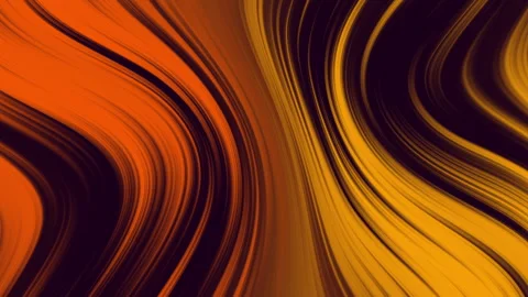 Abstract background featuring wavy orange gradient and black lines Stock Footage 285109387