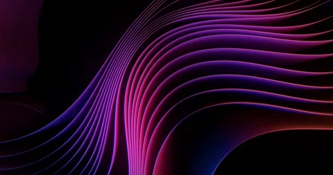 Abstract background featuring a wavy pink and blue gradient color scheme Stock Footage 254357521