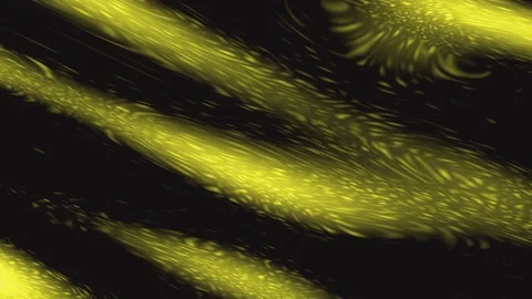 Abstract background featuring yellow light streaks on black surface Stock-Footage 345448205
