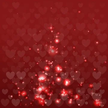 Abstract background on February 14. Illustrazione stock