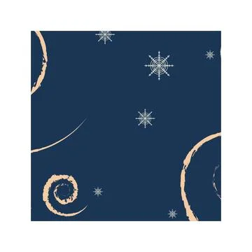 Abstract background in figure square winter theme. Stock Illustration