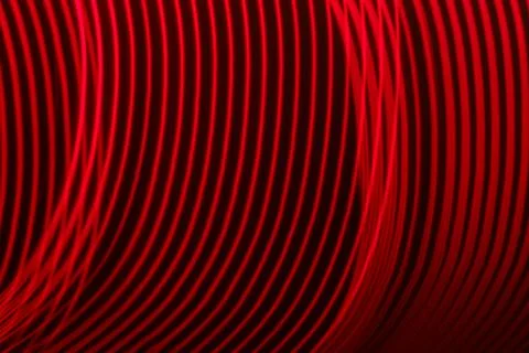Abstract background of figures made of red LED strips Stock Illustration