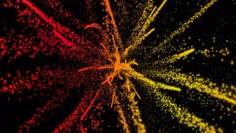 Abstract background with Fireworks Illustrazione stock