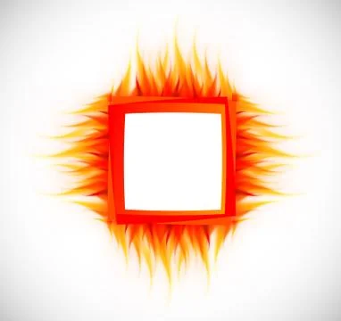 Abstract background with flame Stock Illustration