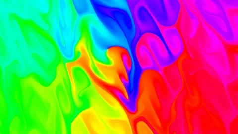 Abstract background of flames in bright rainbow colors, spectrum color Video stock 126952369