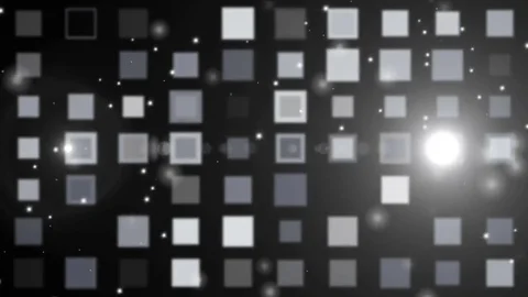 Abstract background flash with squares LOOP colorless Video stock 69750634