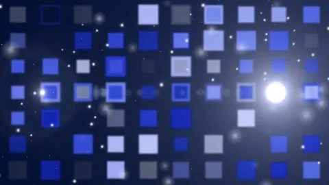 Abstract background flash with squares LOOP blue Stock Footage 69750981