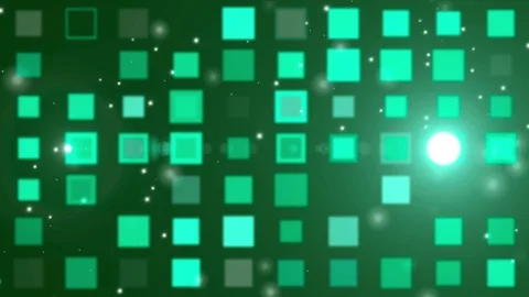 Abstract background flash with squares LOOP Green Stock Footage 69752289