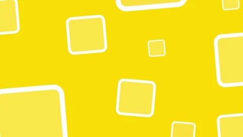 Abstract background in flat style animation of Square shape white and yellow 動画素材 276164768