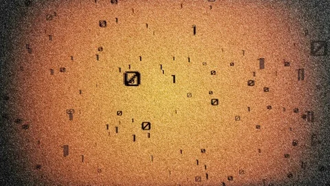 Abstract Background Flickering Binary 2 Stock Footage 93241228