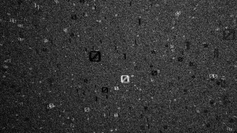 Abstract Background Flickering Binary 5 Stock Footage 93244871