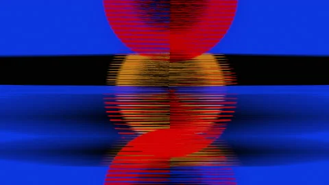 Abstract Background Flickering Circular Pattern 34 Stock Footage 136253955