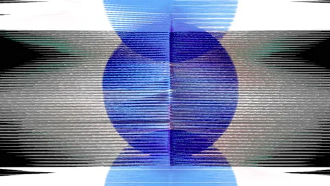 Abstract Background Flickering Circular Pattern 32 Stock Footage 136254307