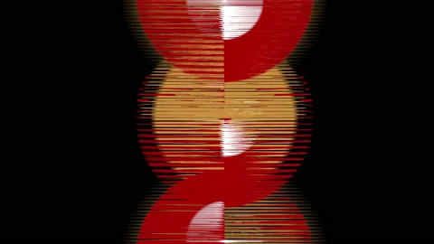 Abstract Background Flickering Circular Pattern 36 Video stock 136258677